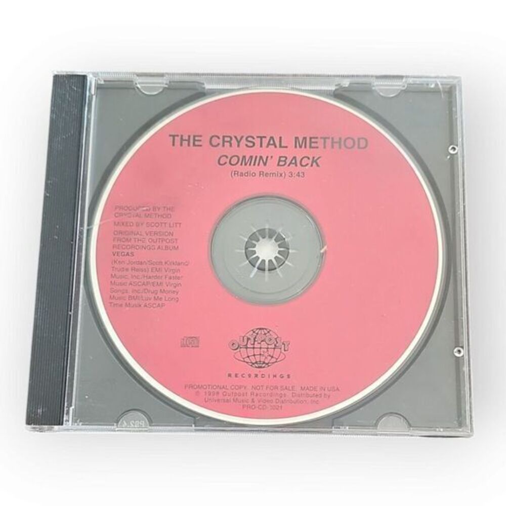 The Crystal Method – Comin' Back‎ [1998 Promotional CD Single]